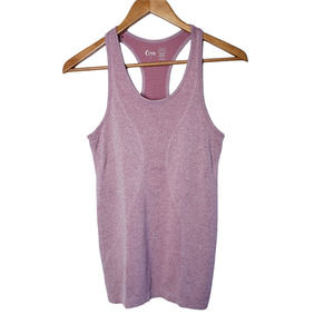 ZYIA Small‎ Tank Top Seamless Racerback Workout Poppy Pink Copper Charged